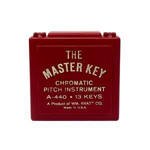The Master Key A-440 Chromatic Pitch Instrument 13 Keys Wm. Kratt Co. w/ Box USA